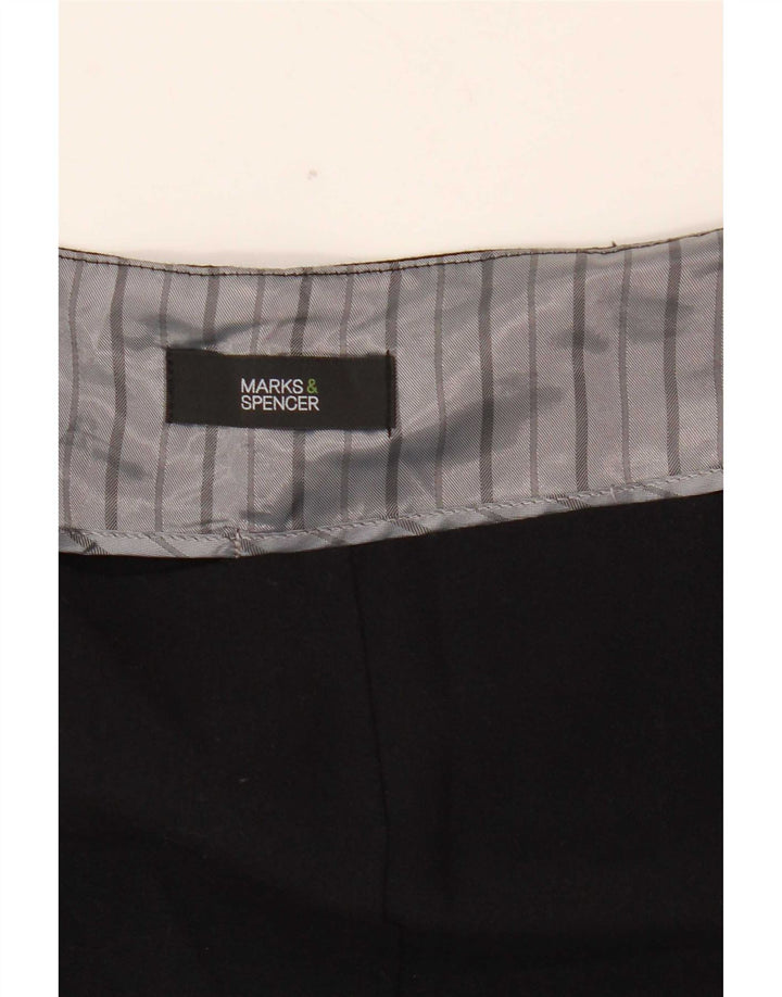 Marks & Spencer Pantalones Casuales Rectos para Mujer W40 L27 Negro