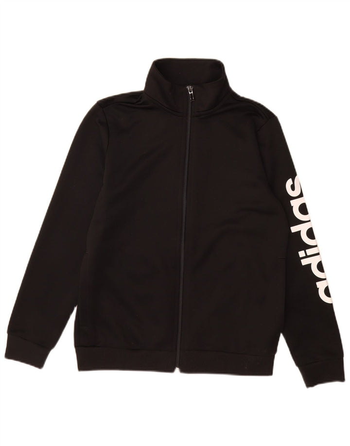 Adidas Chaqueta de chándal gráfica para niña 11-12 años Negro Poliéster