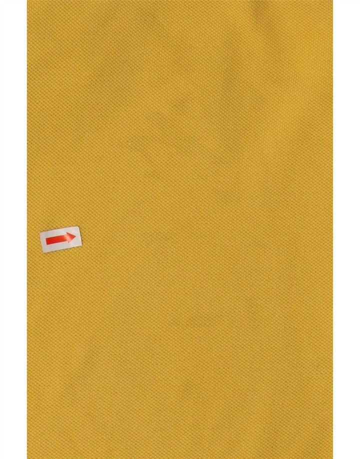 CHAMPION Mens Polo Shirt Small Yellow
