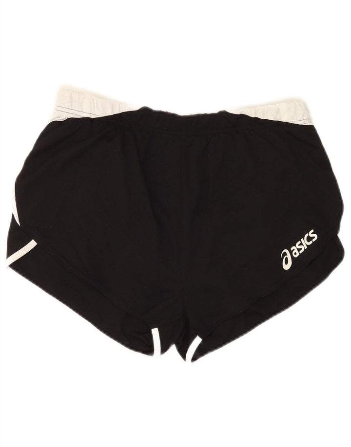 Pantalones cortos deportivos Asics para mujer UK 40 Mediano Negro Colorblock Poliéster