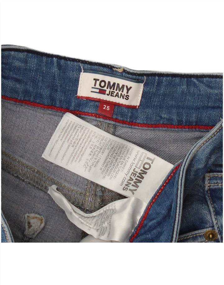 TOMMY HILFIGER Shorts vaqueros para mujer W25 XS Algodón azul