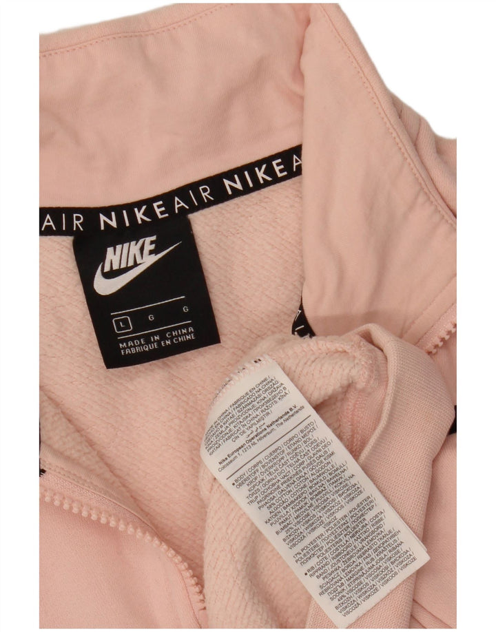 NIKE Sudadera con gráfico corto para mujer, talla 40, color rosa grande