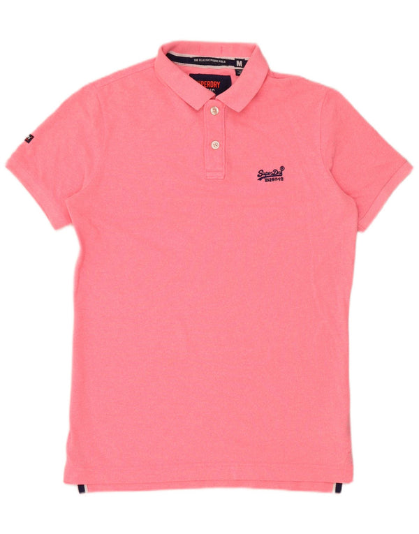 Superdry Polo De Algodón Rosa Medio Para Hombre