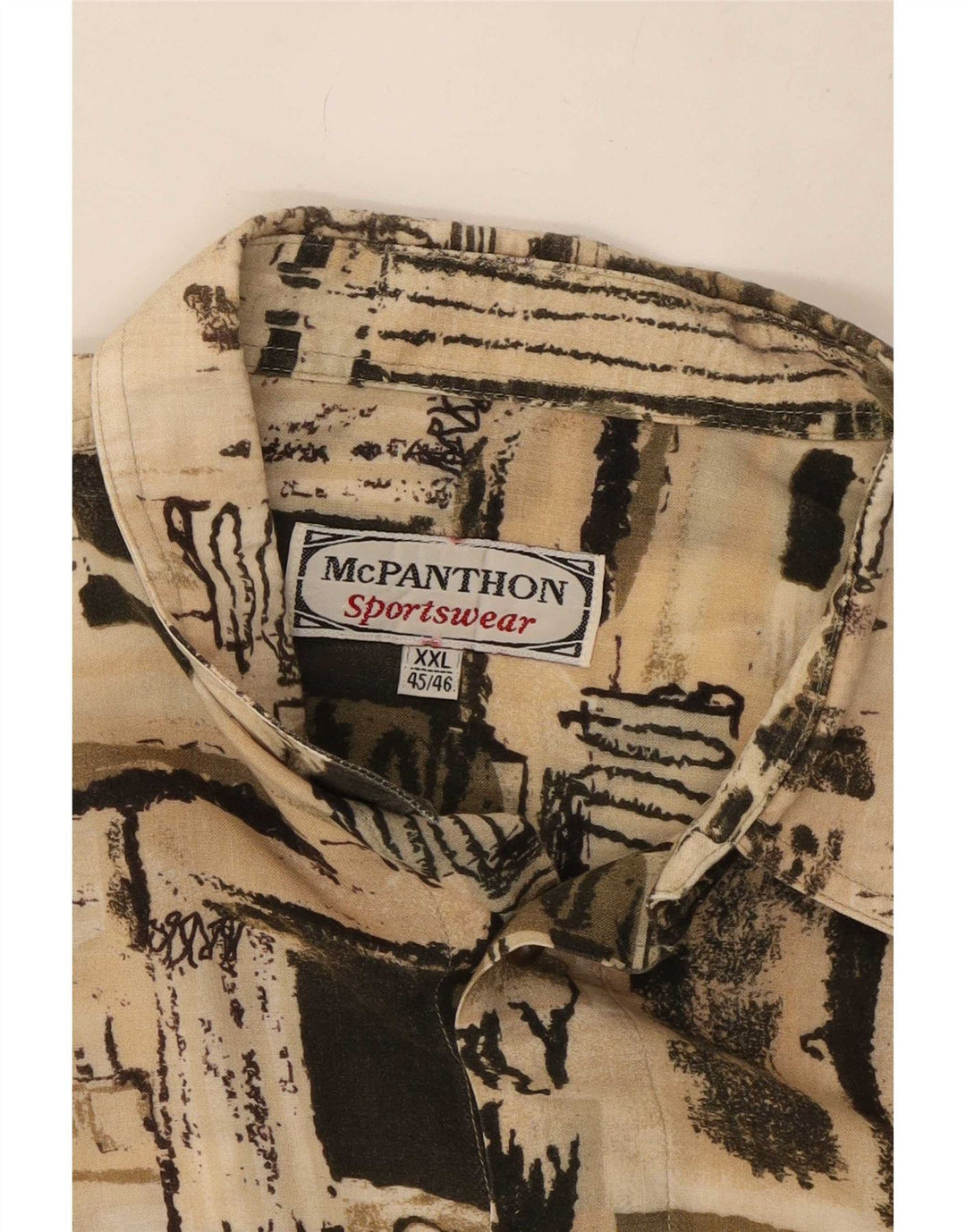 Mc Panthon Camisa Hombre Estampado Abstracto Talla 45/46 2XL Multicolor