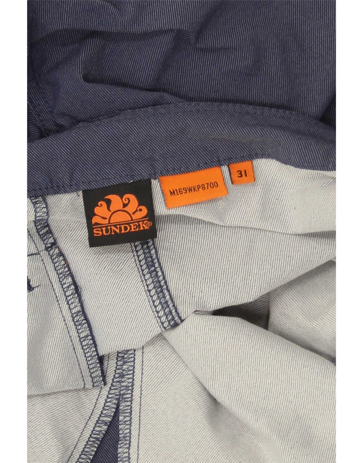 Pantalones cortos cargo Sundek para hombre W31 azul marino mediano