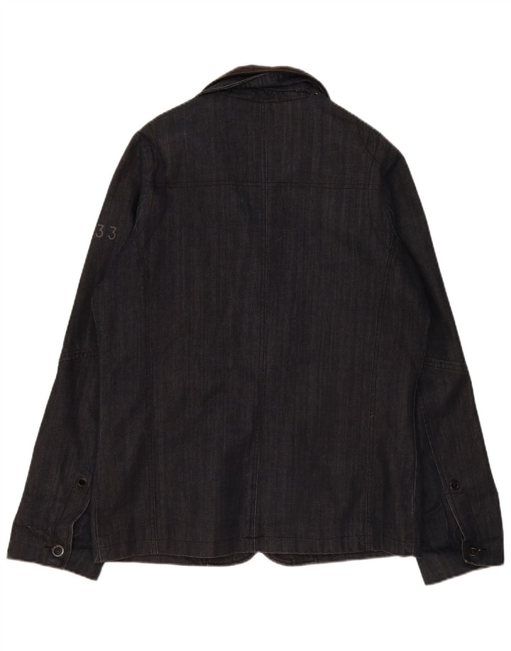 G-Star Chaqueta vaquera para hombre UK 40 Large Gris Algodón