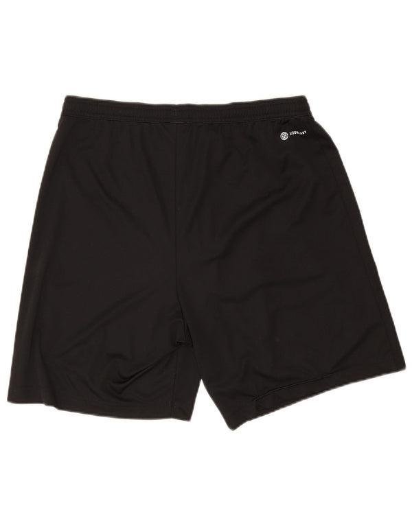Adidas - Pantalones cortos deportivos Aeroready para hombre, tamaño grande, poliéster negro
