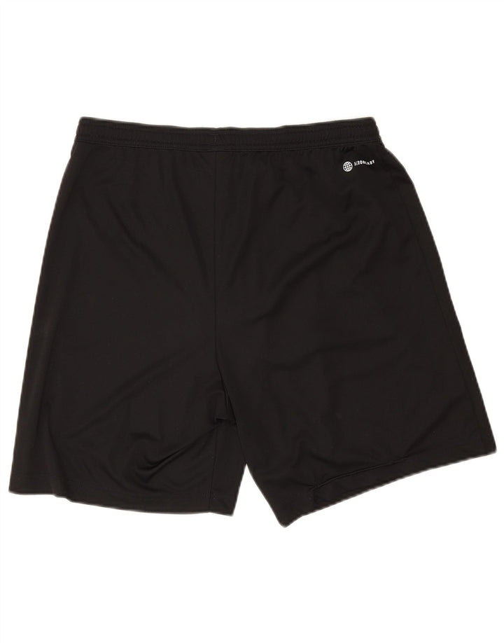 Adidas - Pantalones cortos deportivos Aeroready para hombre, tamaño grande, poliéster negro