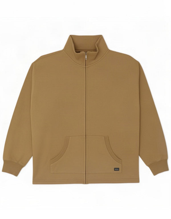 Asics - Chaqueta de chándal para mujer, talla 40, XL, algodón beige