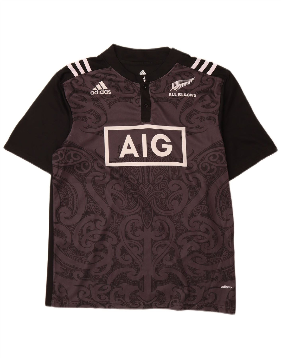 Adidas Camiseta gráfica para hombre Top Medium Black Paisley Poliéster