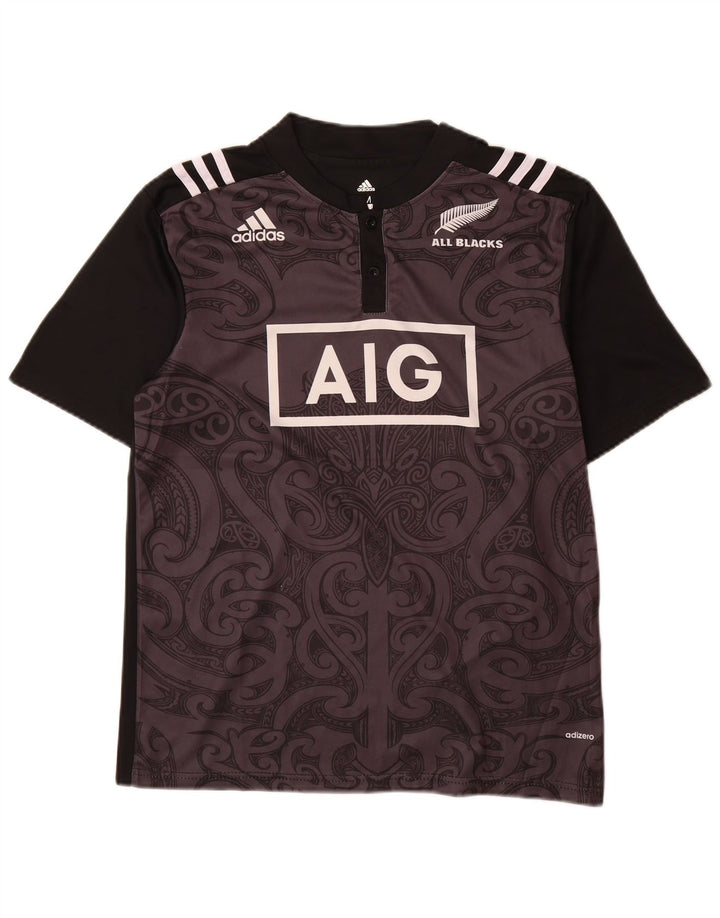 Adidas Camiseta gráfica para hombre Top Medium Black Paisley Poliéster