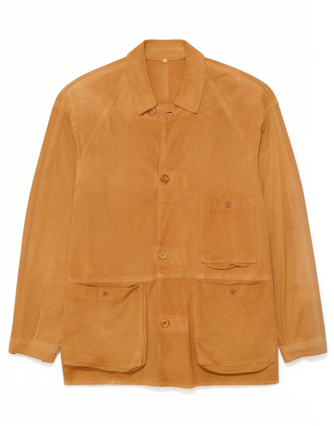 Chaqueta de ante vintage para hombre IT46 Pequeño Beige