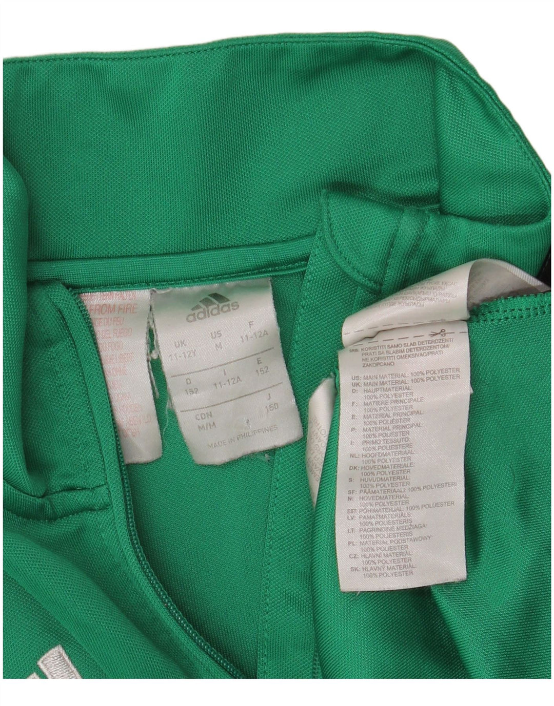 ADIDAS Camiseta de chándal con estampado gráfico para niños 11-12 años Bloque de color verde