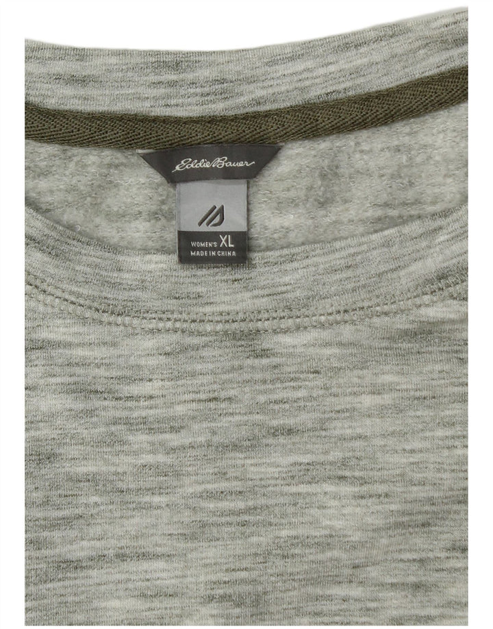 Eddie Bauer Camiseta extragrande para mujer UK 40 XL Poliéster moteado verde