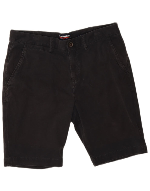 Superdry Pantalones cortos chinos para hombre W34 Large Algodón negro