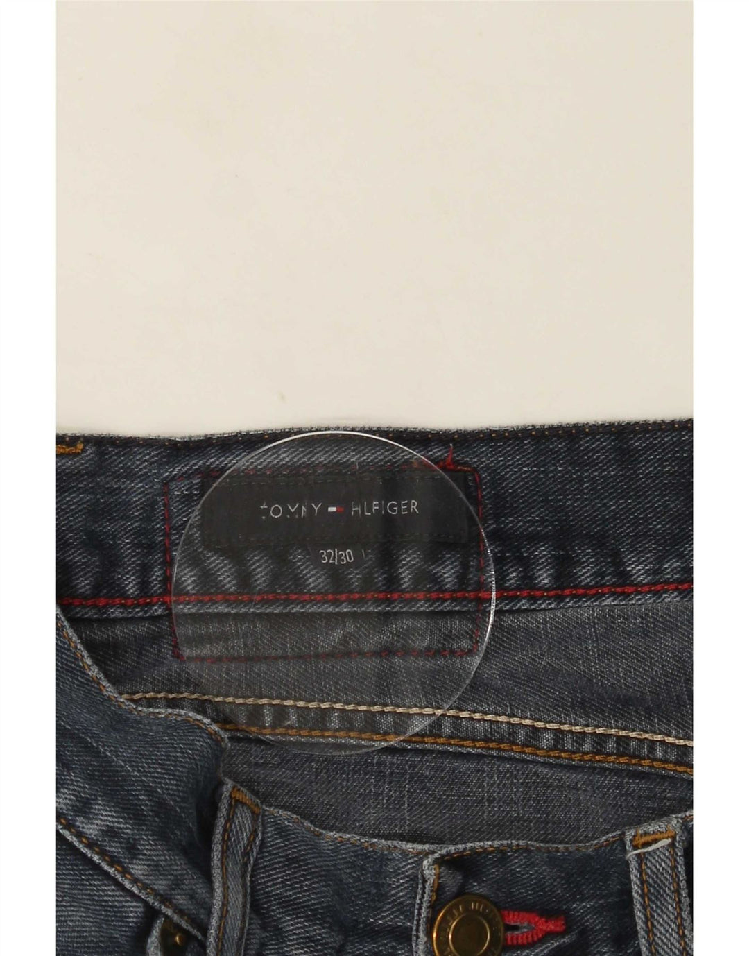 Tommy Hilfiger Vaqueros recortados para hombre W32 L26 Azul