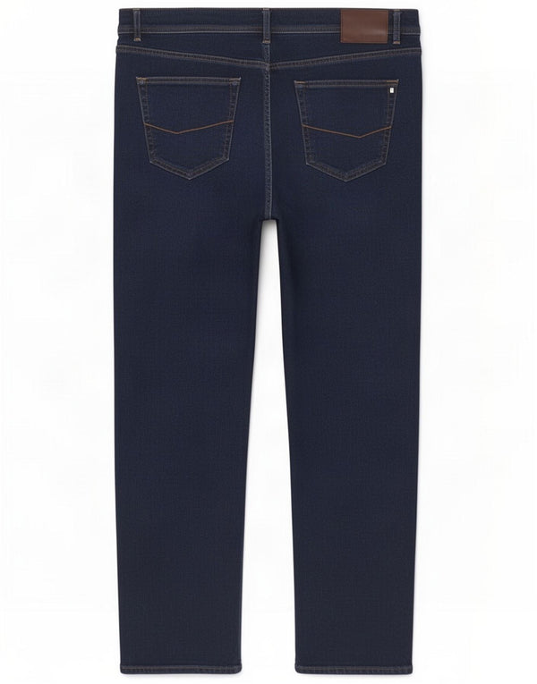 Pierre Cardin Mens Straight Jeans W42 L34 Navy Blue Cotton