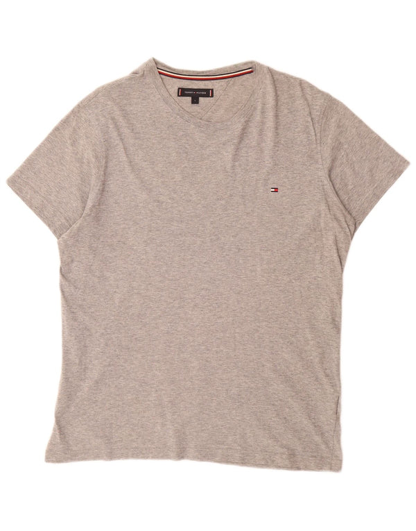 TOMMY HILFIGER Camiseta para hombre Top Large Gris Algodón