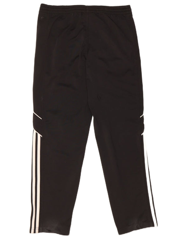 Adidas Boys Tracksuit Trousers 13-14 Years Black Polyester