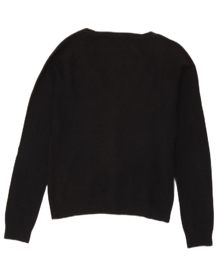 Zara Mujer Cárdigan Suéter UK 10 Small Negro