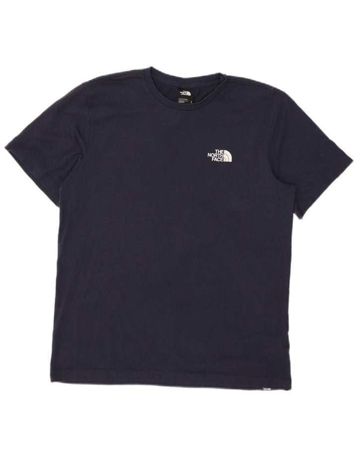 Camiseta The North Face Hombre Algodón Azul Marino Mediano