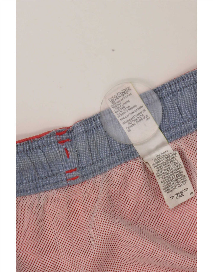 Marks & Spencer Bañador para hombre, talla grande, algodón rosa
