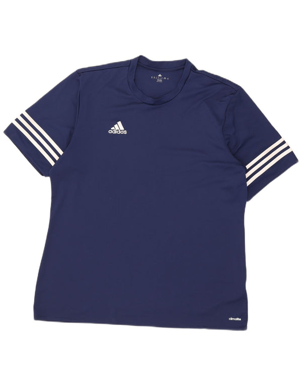 Adidas Hombre Climalite Camiseta Top XL Azul Marino Poliéster