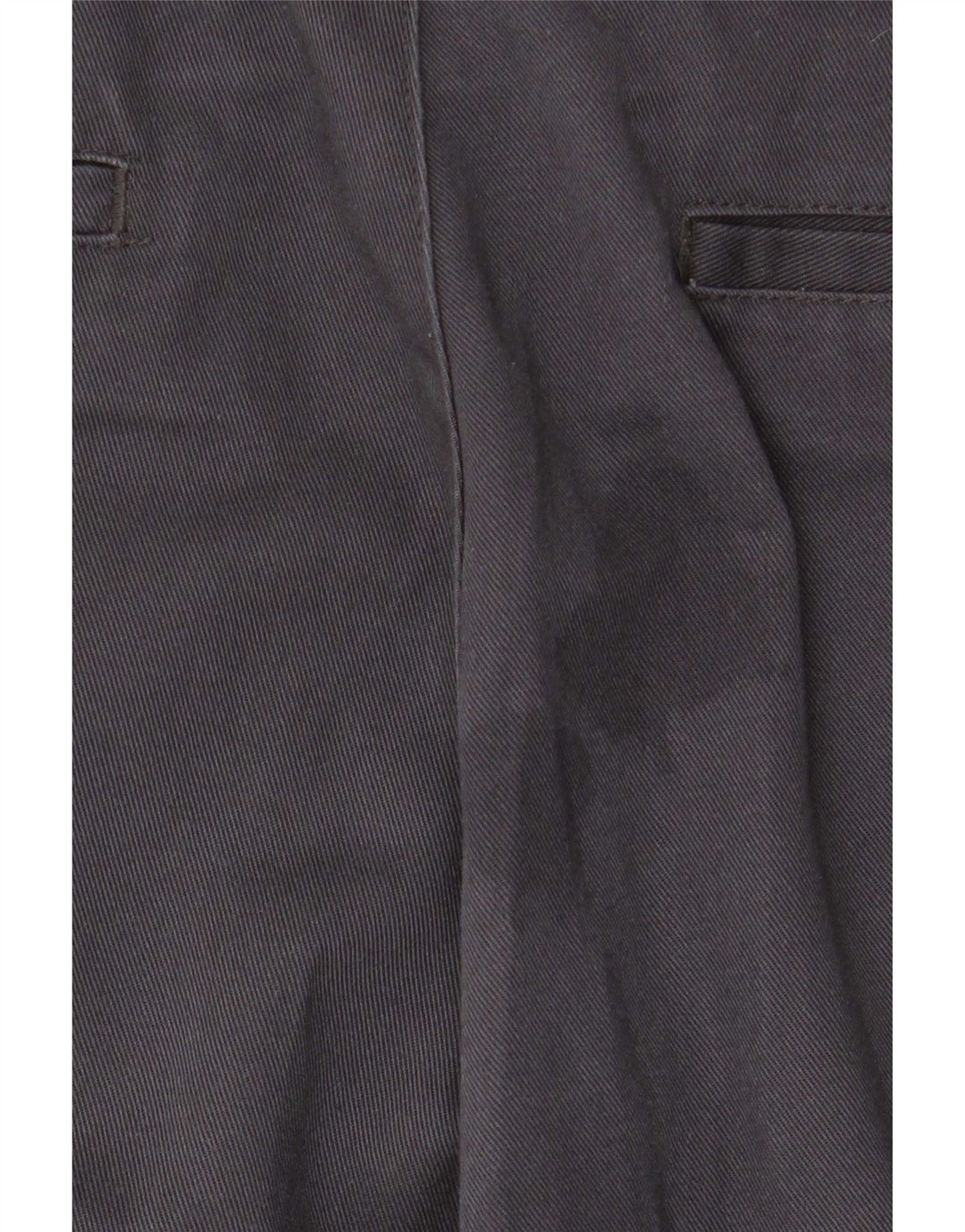 Zara Pantalón chino recto para hombre EU 44 Large W34 L28 Poliéster gris