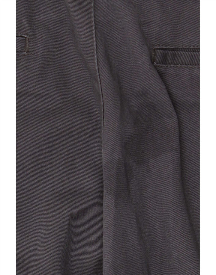 Zara Pantalón chino recto para hombre EU 44 Large W34 L28 Poliéster gris