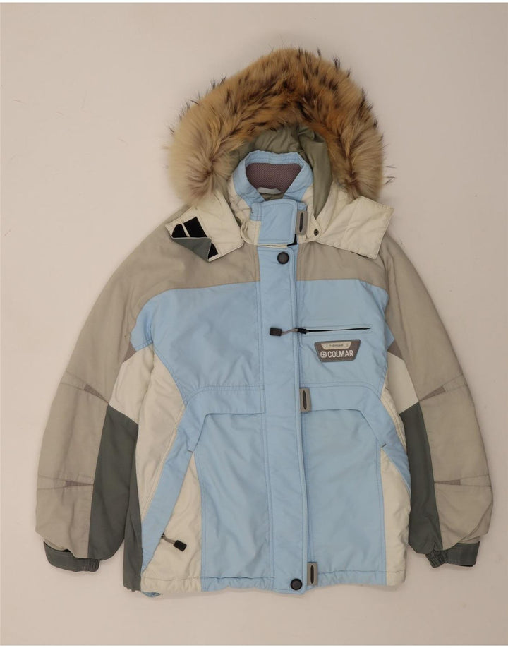 Chaqueta de esquí con capucha Colmar Mujer IT 44 Poliamida color block azul medio