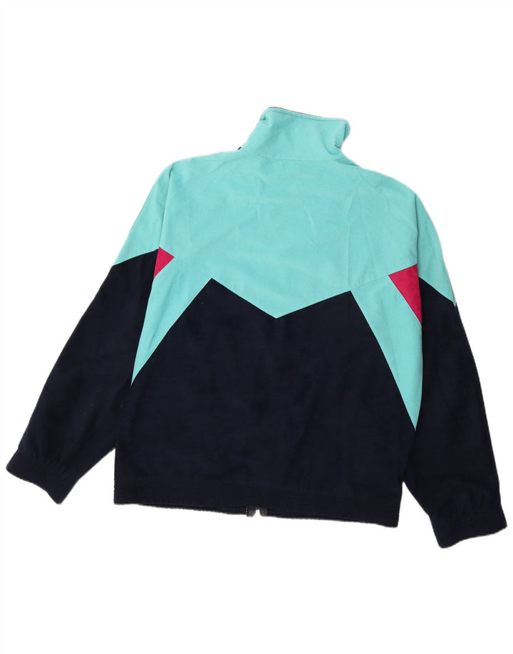 TERINDA Chaqueta de chándal para hombre con bloques de color azul marino grande