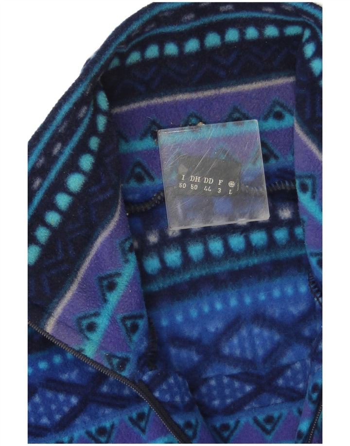 Jersey Hombre Sportful De Polar Con Cremallera Y Cuello IT 50 Poliéster Geométrico Azul Medio