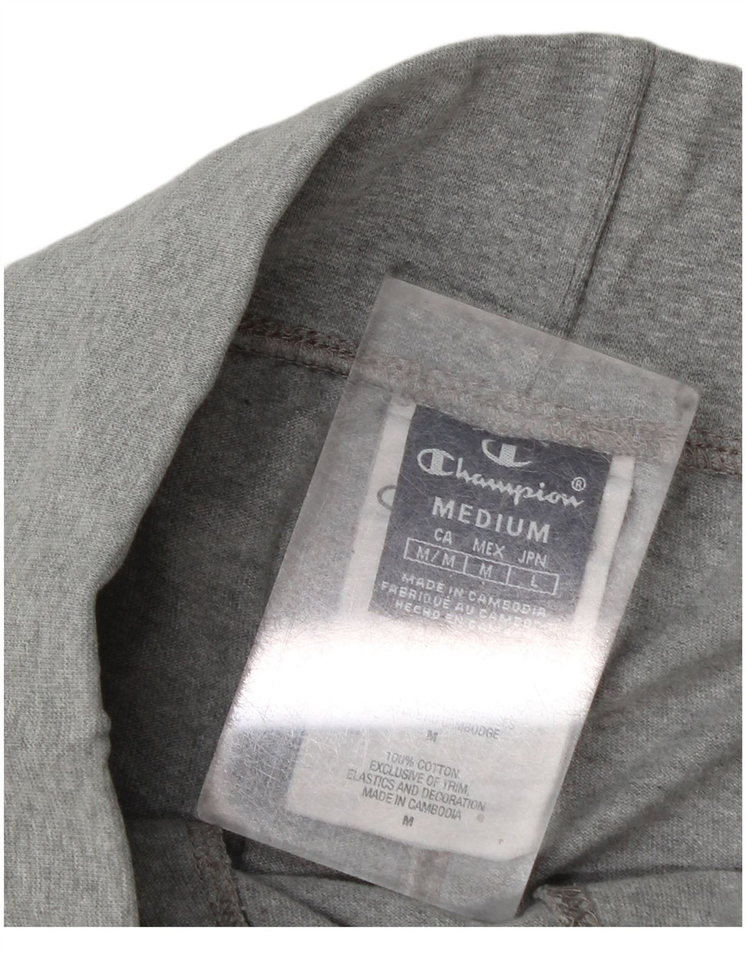 Champion Shorts deportivos con gráficos para hombre de algodón gris medio