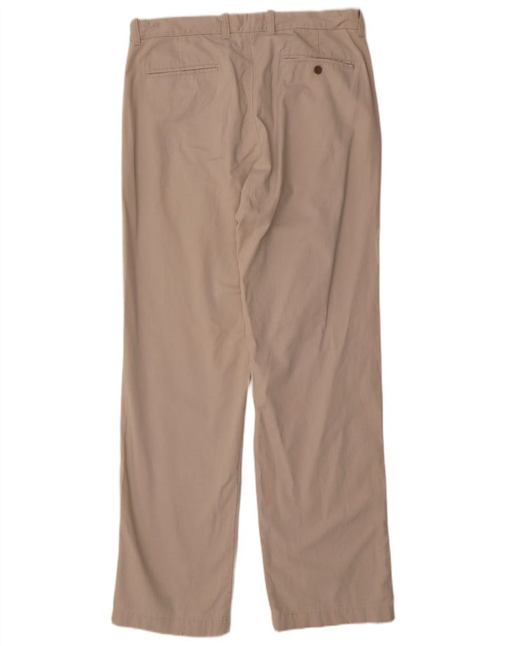 J. Crew Pantalones chinos rectos de corte regular para hombre W34 L34 Algodón beige