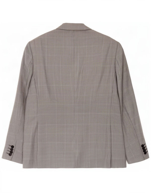 Marks & Spencer Chaqueta tipo blazer de 2 botones para hombre UK 40 Medium Black Houndstooth
