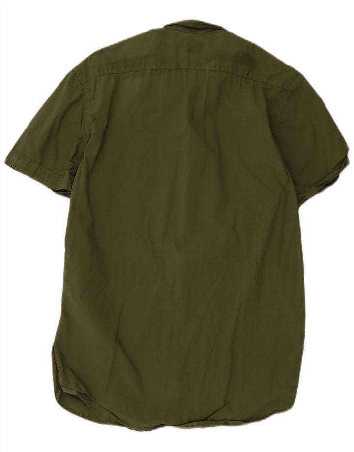 Camisa de manga corta para hombre Sun68 Algodón caqui medio