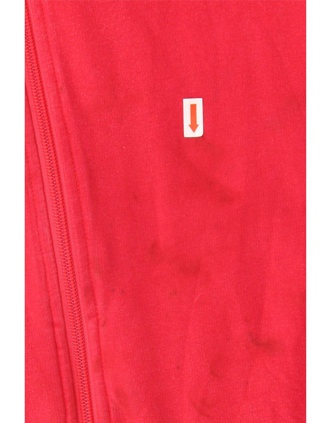 ADIDAS Chaqueta de chándal para mujer Reino Unido 12 Algodón rojo mediano