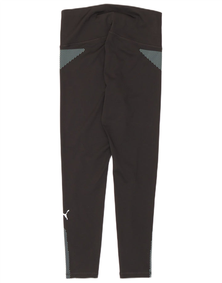 Puma Leggings para mujer UK 12 Mediano Negro Geométrico