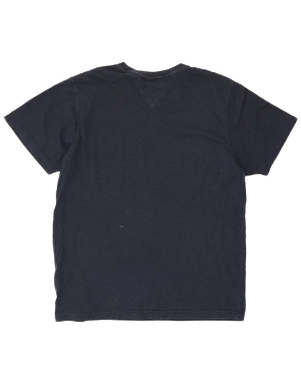 TOMMY HILFIGER Camiseta gráfica para mujer Top UK 44 Algodón azul marino mediano