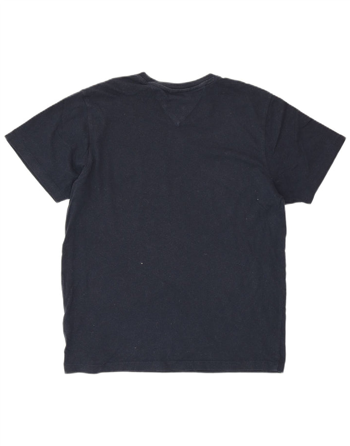 TOMMY HILFIGER Camiseta gráfica para mujer Top UK 44 Algodón azul marino mediano