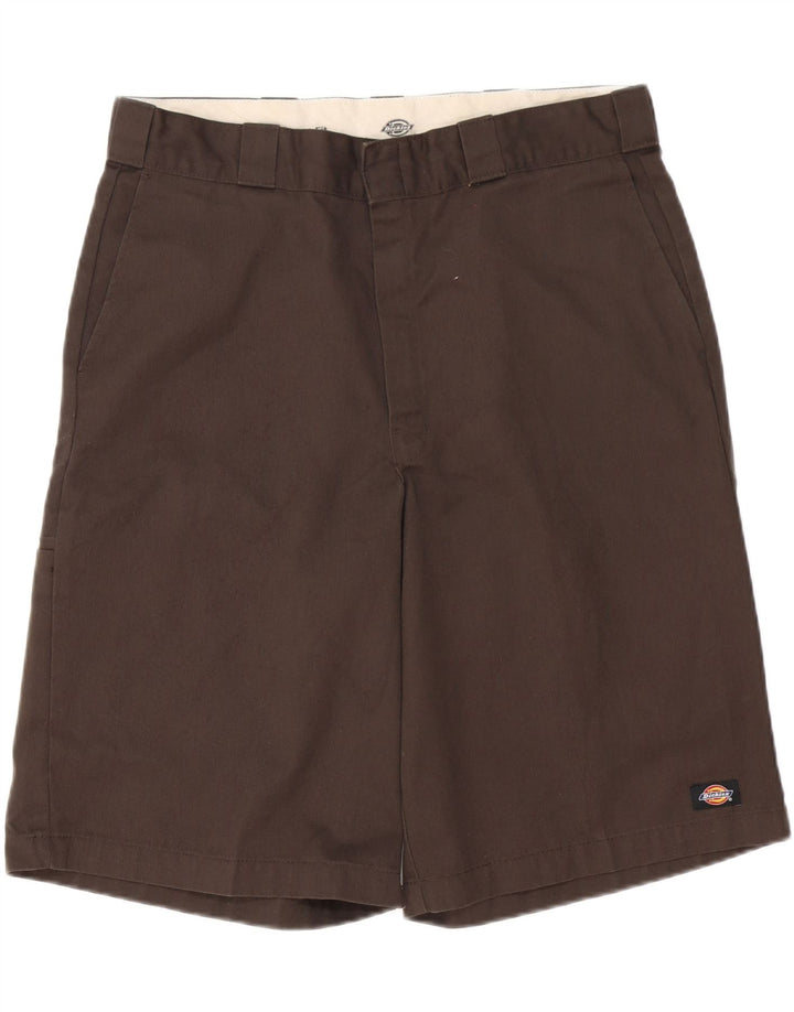 DICKIES Pantalones cortos chinos holgados para hombre W36 Poliéster marrón grande