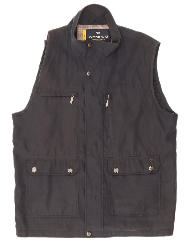 Wampum Chaleco utilitario para hombre UK 42 XL Poliéster negro