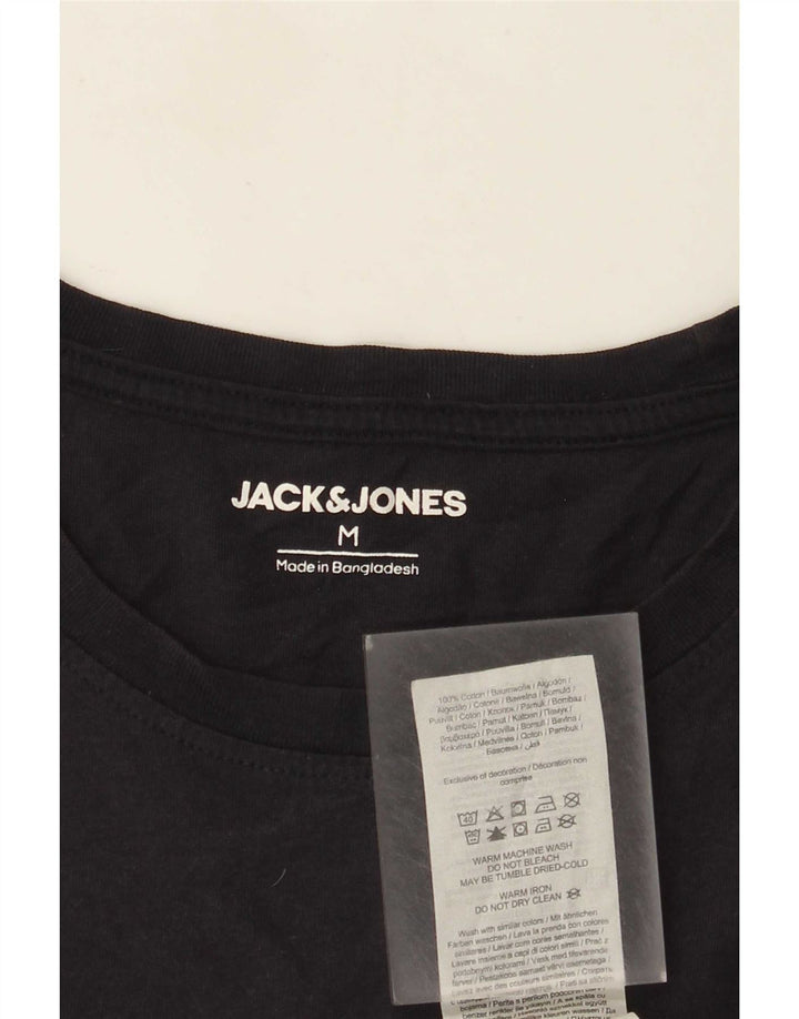 Jack & Jones Hombre Camiseta Gráfica Top Medium Azul Marino Algodón