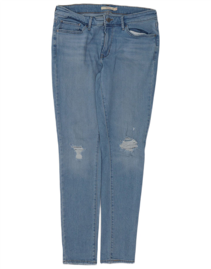 LEVI'S Jeans ajustados desgastados 711 para mujer W30 L30 Algodón azul