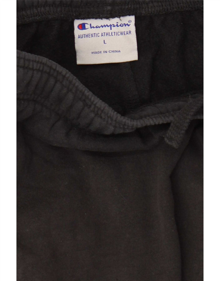 Champion Pantalones De Chándal Gráficos Para Hombre Algodón Negro Grande
