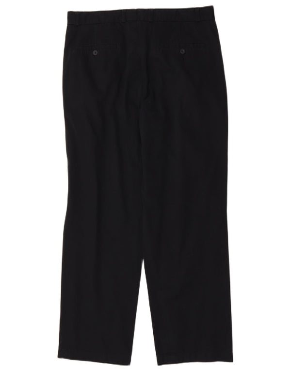 C & A Pantalón de traje con pinzas para hombre EU 46 Small W34 L30 Azul marino Algodón