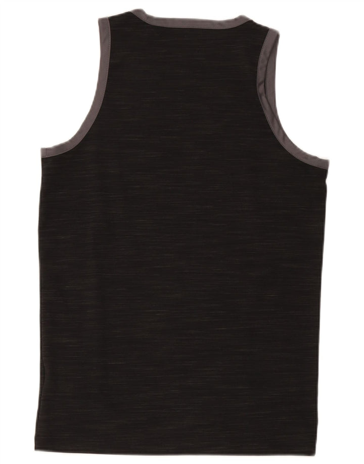 Adidas Hombre Chaleco Top Pequeño Poliéster Moteado Negro