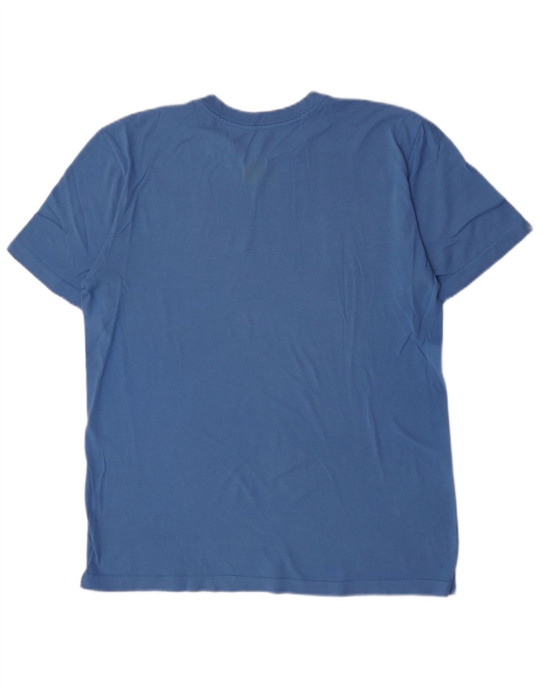 Nike Camiseta con gráfico de ajuste estándar para hombre, parte superior de algodón azul medio