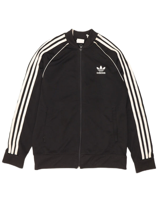 Adidas Chaqueta de chándal para niño 12-13 años Negro Poliéster