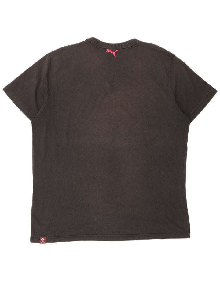 PUMA - Camiseta gráfica para hombre, talla grande, color negro